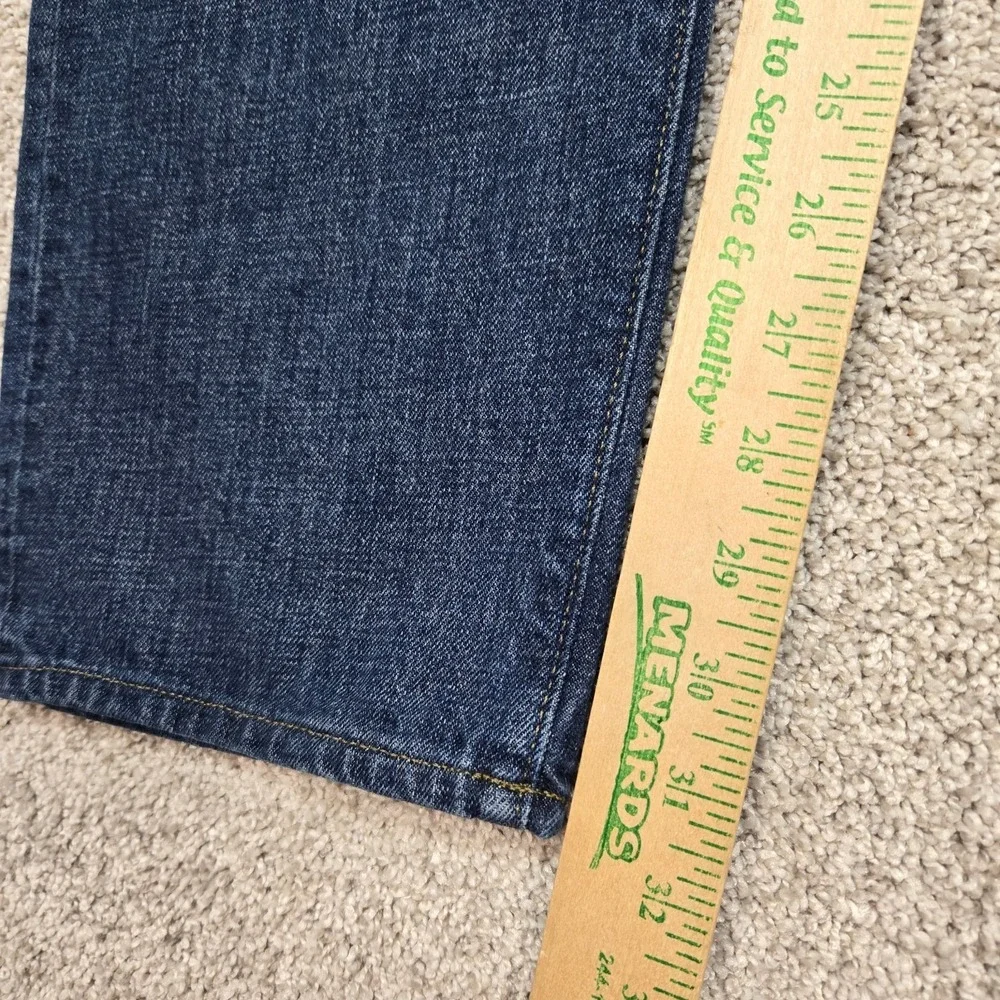 J Crew Jeans Mens 36x32 Blue 1040 Straight Leg Tapered Denim 100% Cotton NEW